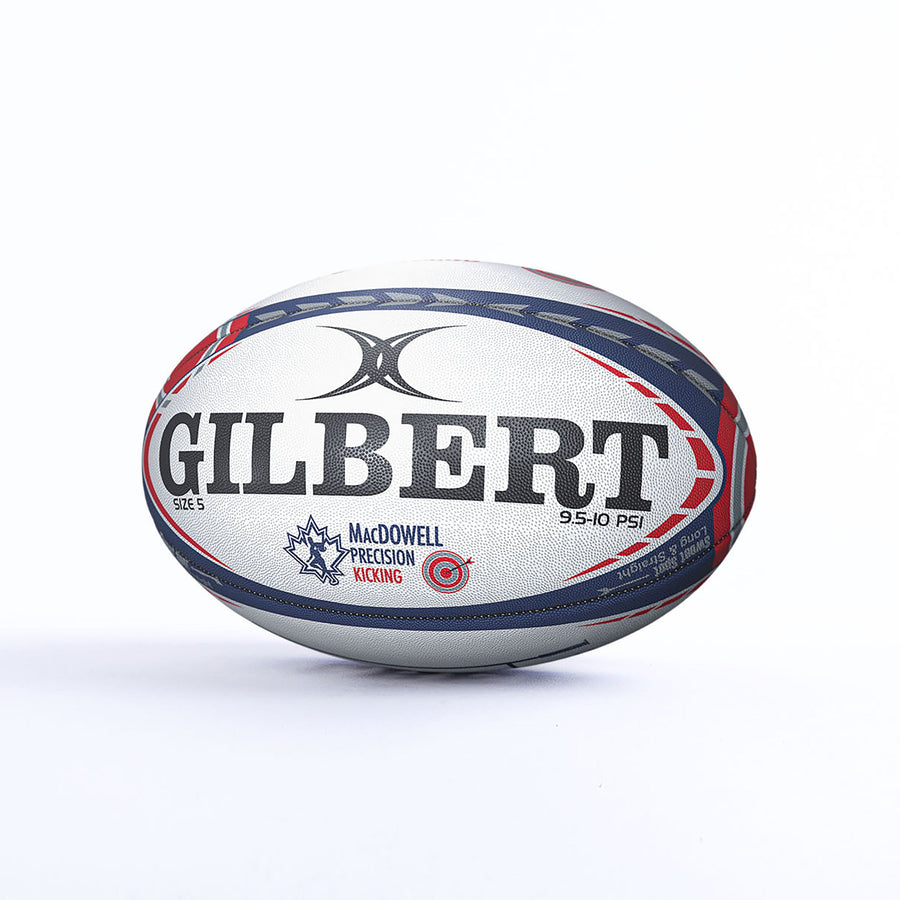 Gilbert Macdowell Kicking Rugby Ball